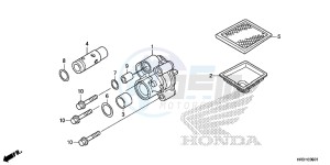 TRX420FM1H TRX420 ED drawing OIL PUMP (TRX420FE1/FM1/FM2/TE1/TM1)