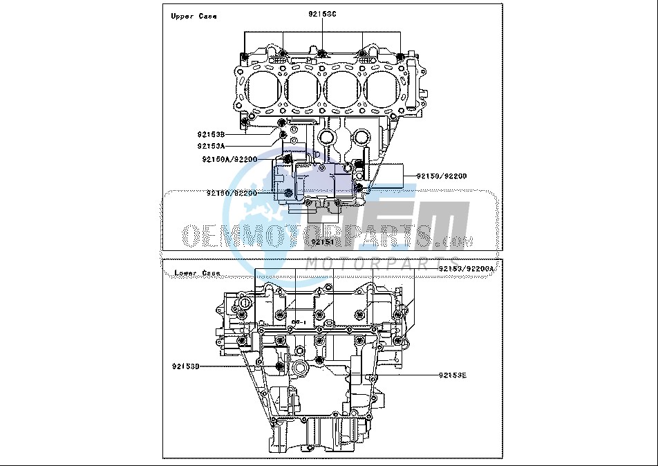 CRANKCASE BOLT PATTERN