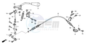 TRX650FA drawing SELECT LEVER