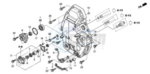 ST1300 drawing REAR CRANKCASE COVER