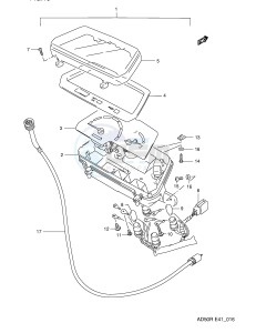 AD50 (E41) drawing SPEEDOMETER (E41)