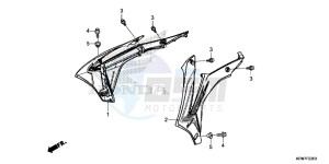 CRF250RF CRF250R Europe Direct - (ED) drawing RADIATOR SHROUD