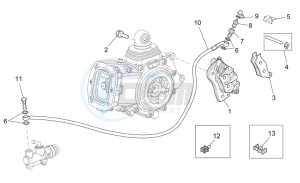 Griso V 8V 1200 drawing Rear brake caliper