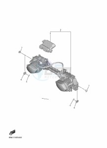 YZF600 YZF-R6 RaceBASE (BN6P) drawing HEADLIGHT