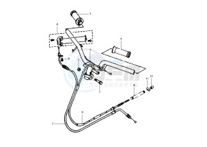 XC CYGNUS R 125 drawing STEERING HANDLE -CABLE