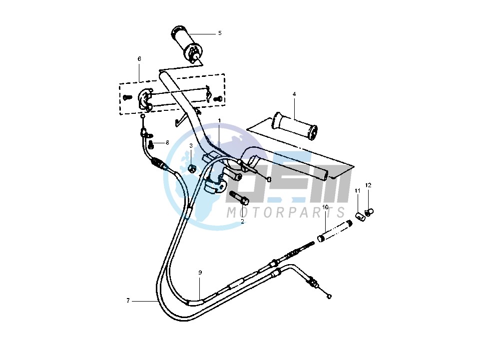 STEERING HANDLE -CABLE