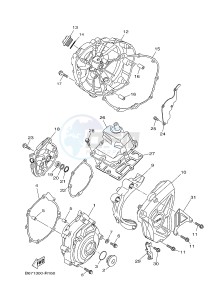 MTN1000 MTN-1000 MT-10 (B671) drawing CRANKCASE COVER 1