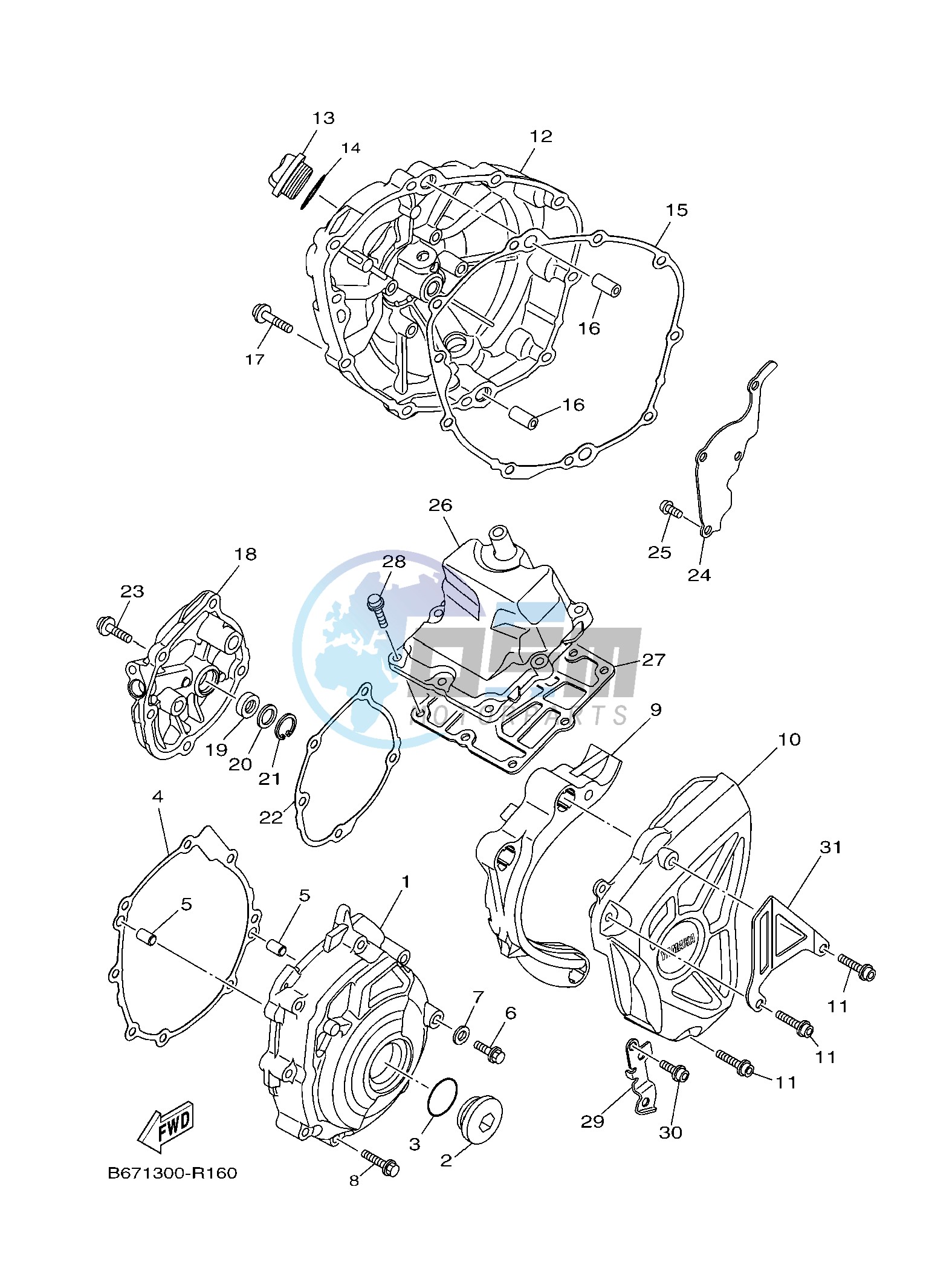 CRANKCASE COVER 1