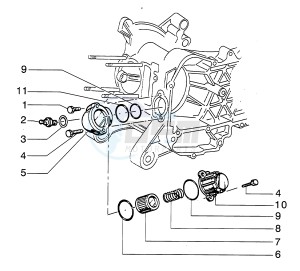 Hexagon 125 LX4 drawing Oil Filter