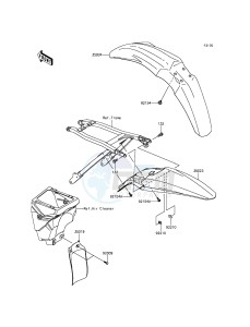 KX450F KX450HGF EU drawing Fenders