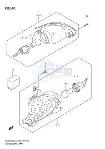 GSX1300R (E3-E28) Hayabusa drawing TURNSIGNAL LAMP