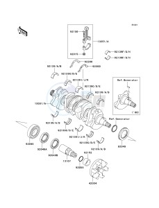 JT 1500 A [STX-15F] (A6F-A9F) A7F drawing CRANKSHAFT