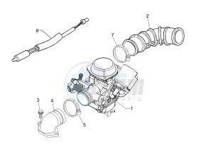 Fly 50 4t (USA) drawing Carburettor assembly - Union pipe