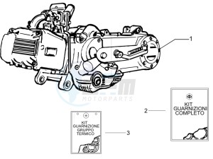 Liberty 50 4T MOC drawing Engine, assembly