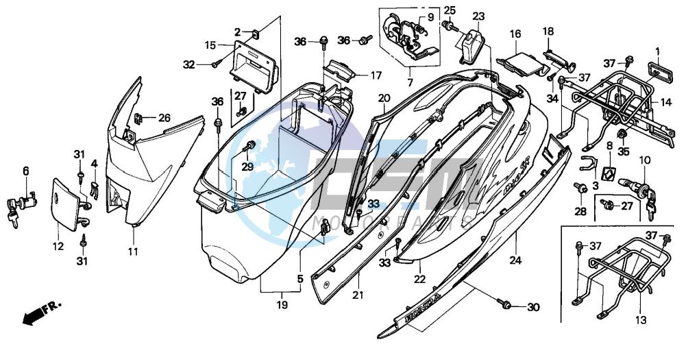 BODY COVER/LUGGAGE BOX/ LUGGAGE CARRIER