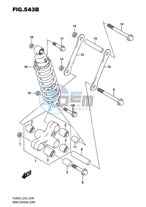 REAR CUSHION LEVER