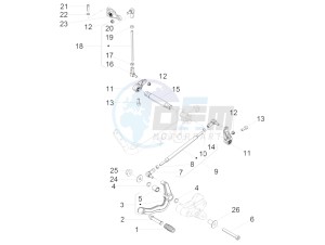 V9 Roamer 850 (USA) drawing Gear lever