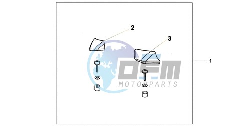 PILLION ARM REST SET