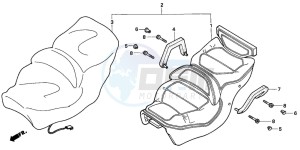 GL1500SE GOLDWING SE drawing SEAT