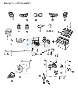 DJANGO 50 4T EVASION drawing ELECTRIC EQUIPMENT