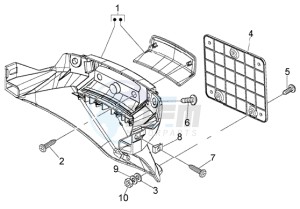 LX 50 4T drawing Rear guard