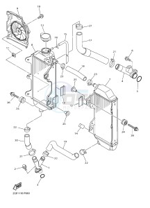 WR250F (2GBC 2GBD 2GBE) drawing RADIATOR & HOSE