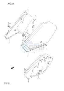 DR250 (E24) drawing FRANE COVER