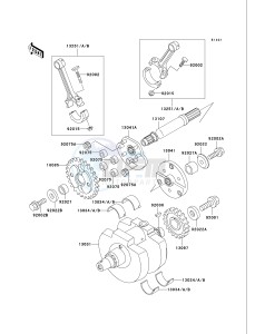 VN 750 A [VULCAN 750] (A6F) A6F drawing CRANKSHAFT