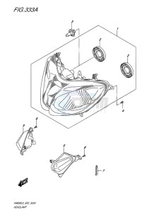 AN650Z ABS BURGMAN EXECUTIVE EU-UK drawing HEADLAMP