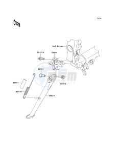 ZX636 C [NINJA ZX-6R] (C6F) D6F drawing STAND-- S- -