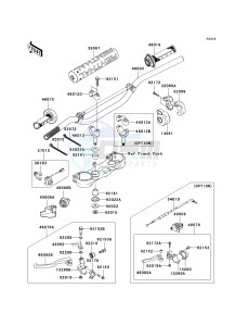 KX 450 D (KX450F) (F8F) D8F drawing HANDLEBAR