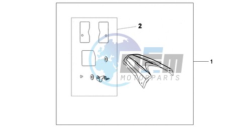 REAR SEAT COWL R-320P