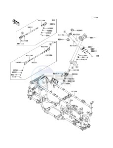 KVF 750 D [BRUTE FORCE 750 4X4I] (D8F-D9F) D8F drawing FRAME