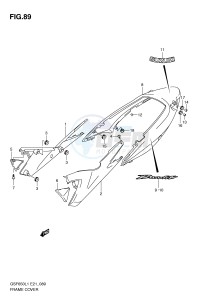 GSF650 (E21) Bandit drawing FRAME COVER (GSF650AL1 E21)