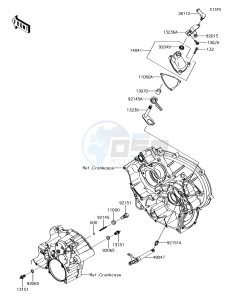 BRUTE FORCE 750 4x4i EPS KVF750HFF EU drawing Gear Change Mechanism