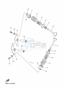 YFM90R (BD3R) drawing VALVE