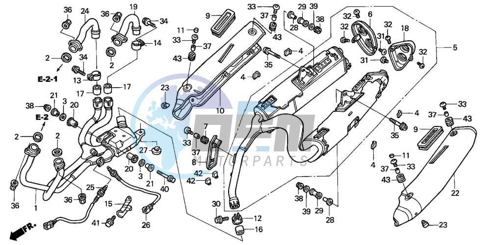 EXHAUST MUFFLER (VFR8004/5)(VFR800A4/5)