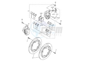 YZF R 6 600 drawing FRONT BRAKE CALIPER