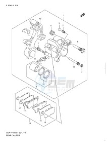 GSX-R1000 drawing REAR CALIPER