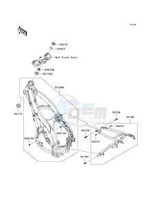 KX 250 W [KX250F MONSTER ENERGY] (W9FA) W9FA drawing FRAME