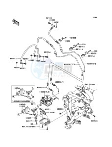 VERSYS KLE650B7F GB XX (EU ME A(FRICA) drawing Brake Piping