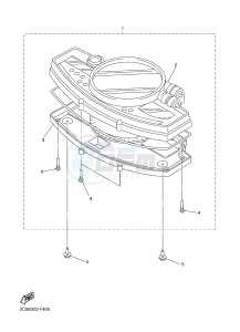 YZF-R6 600 R6 (2CXA) drawing METER