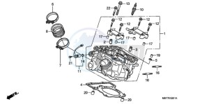 XL1000VA9 Ireland - (EK / ABS) drawing REAR CYLINDER HEAD