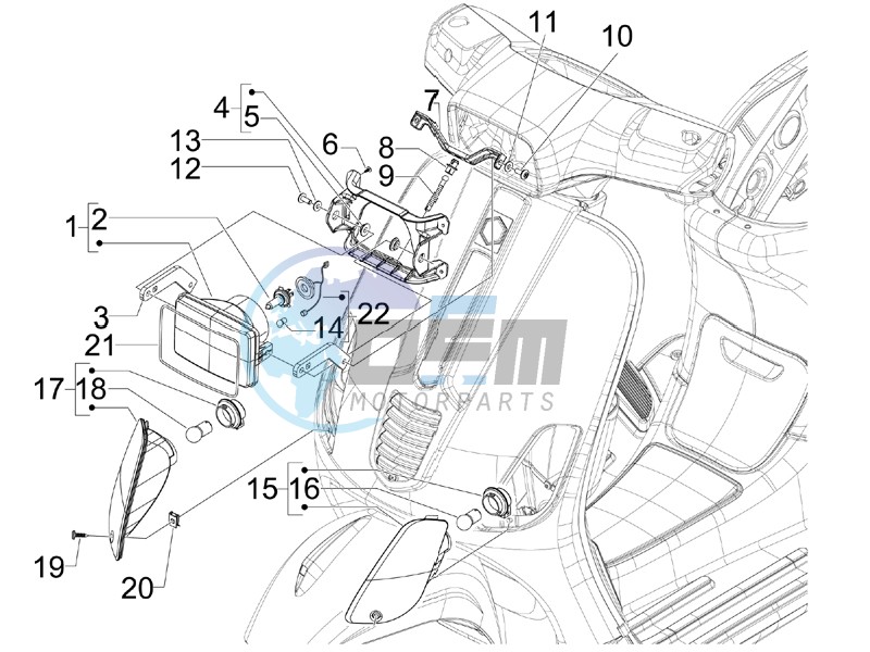 Front headlamps - Turn signal lamps