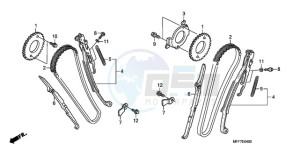 XL700V9 F / CMF drawing CAM CHAIN/TENSIONER