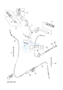 YN50 NEO'S (2APH 2APH 2APH) drawing STEERING HANDLE & CABLE