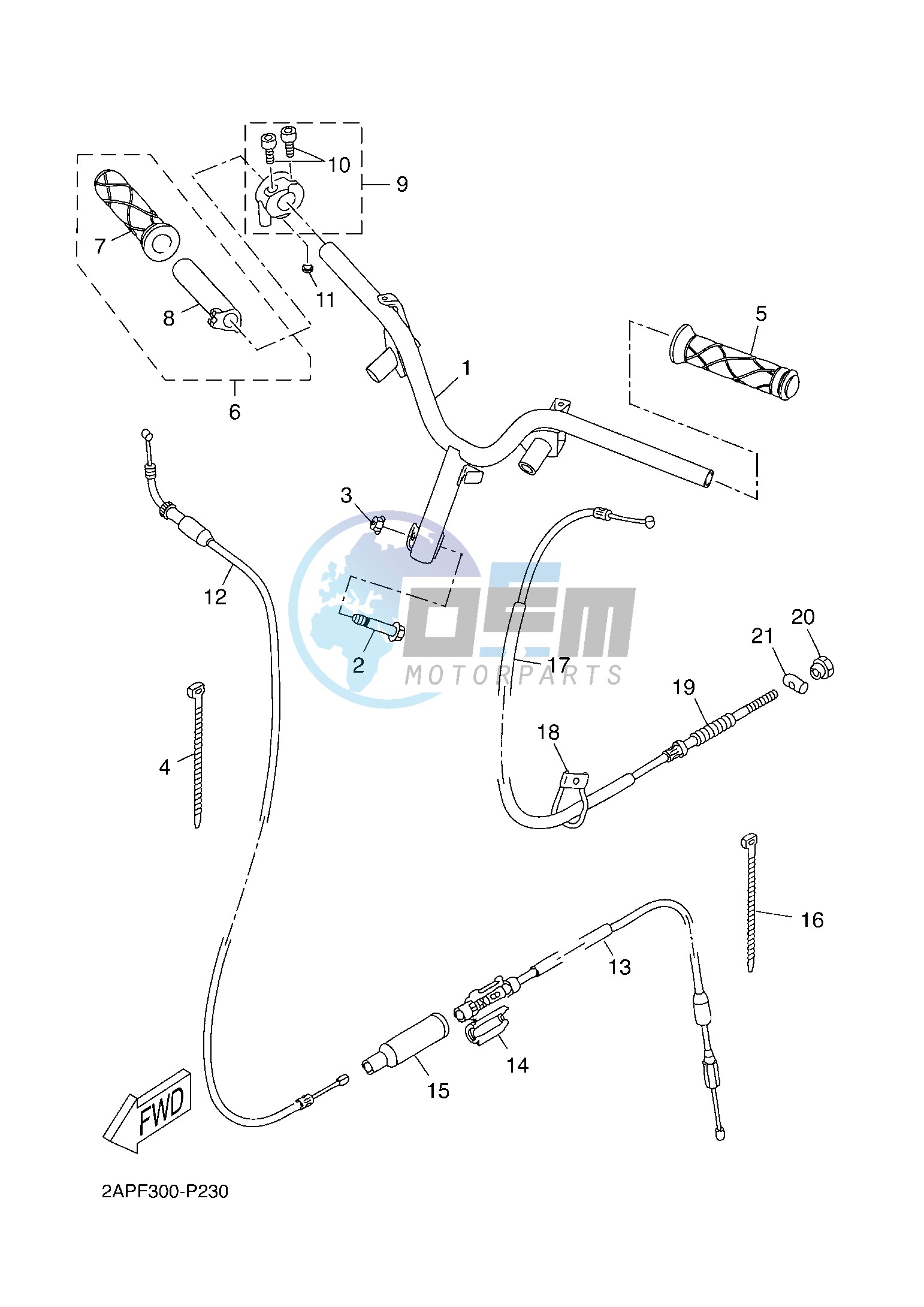 STEERING HANDLE & CABLE