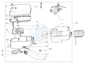 PX 125 2T NOABS E3 (EMEA, APAC) drawing Air filter