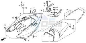 VFR800A drawing REAR COWL