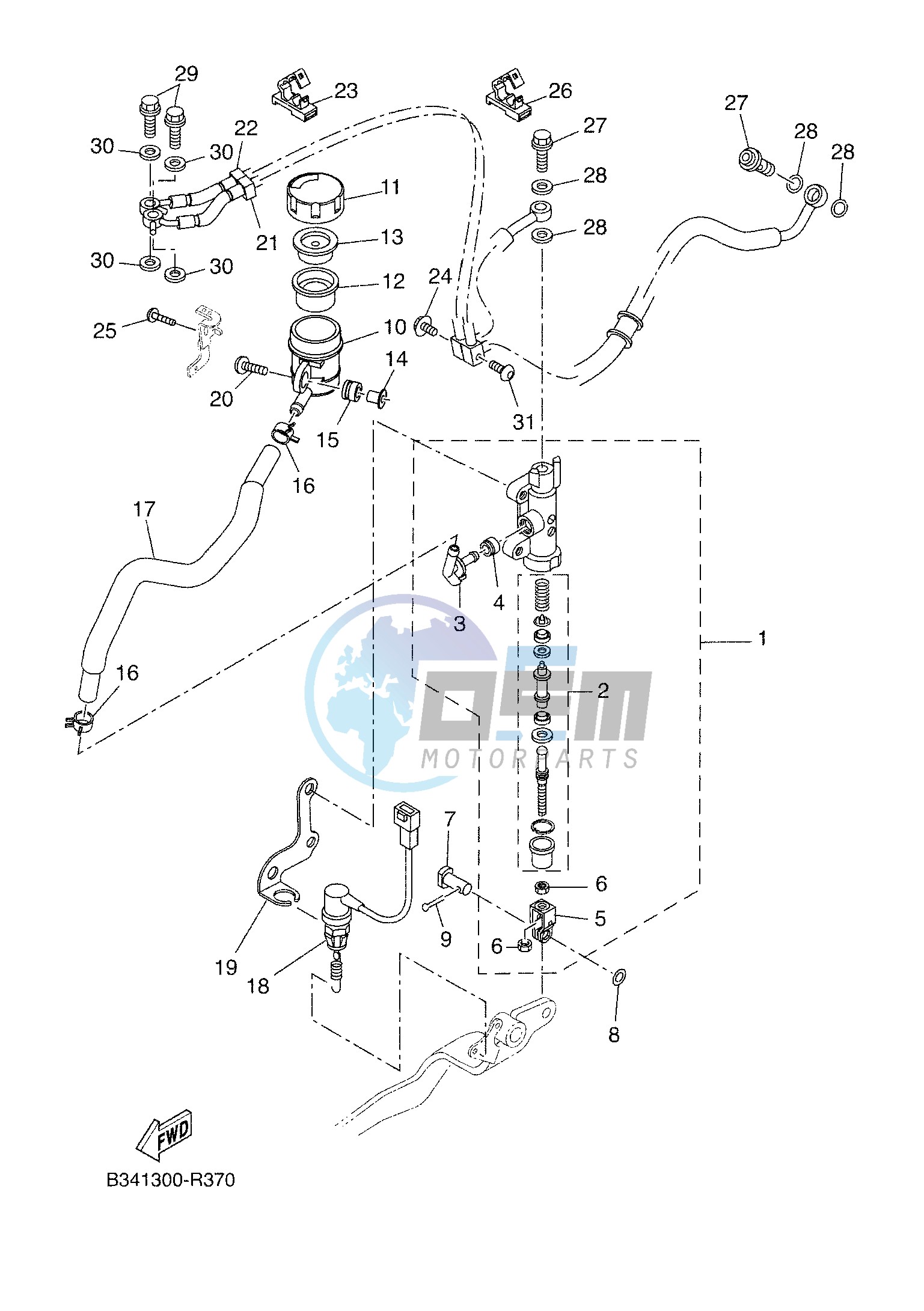 REAR MASTER CYLINDER